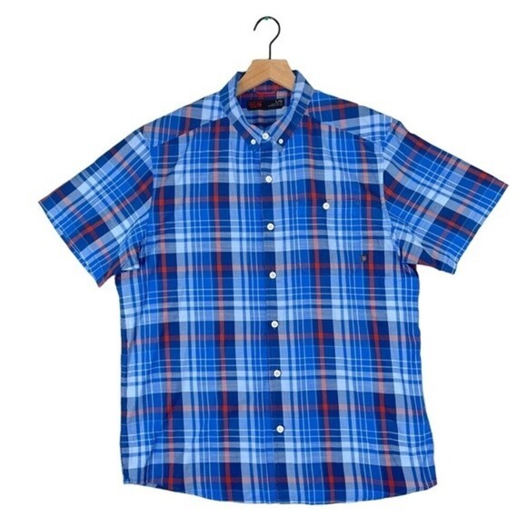 Mountain Hardwear Button Down Shirt Mens Large Minorca Short Sleeve Linen Blend - Picture 1 of 13